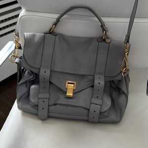Proenza Schouler PS1 Bag Medium- Smoke with Gold hardware